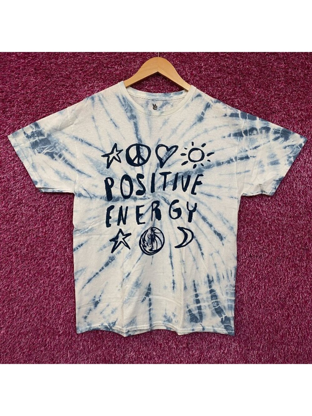 Junk Food Clothing NBA Positive Energy Tie-Dye T-Shirt Large